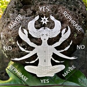 Cancer Zodiac ✦ Pendulum Board ✦ 5" Etched Acrylic w/ Divination Symbols NWT